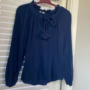NWOT crinkle cotton blouse